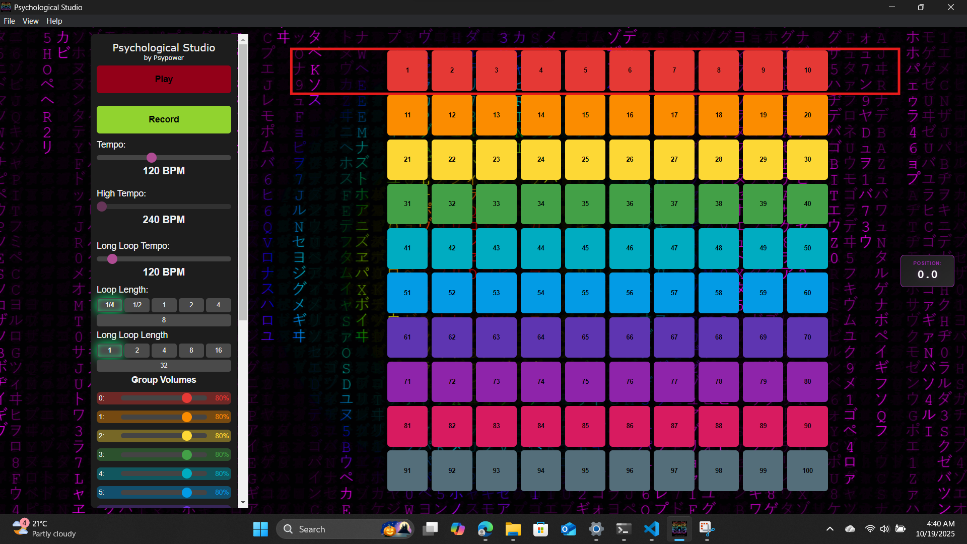 Arrangement View Button