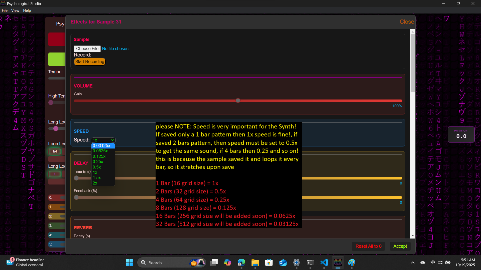 Speed Information and Tips
